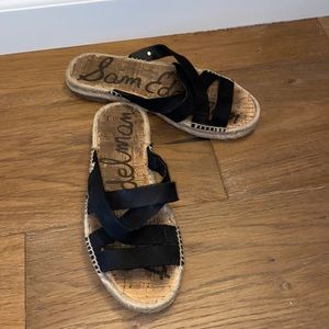 SAM EDELMAN • Black Sandle Slides Size Woman’s 6